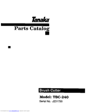 Tanaka TBC-240 Parts Catalog