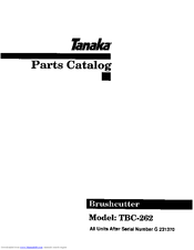 Tanaka TBC-262 Parts Catalog