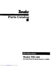 Tanaka TBC-425 Parts Catalog