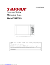 Tappan TM7050S Owner's Manual