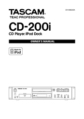 Tascam CD-200i Owner's Manual