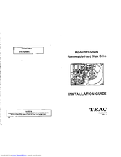 Teac SD-3250N Installation Manual