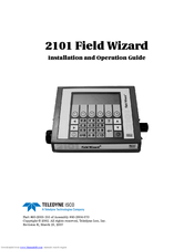 Teledyne ISCO Field Wizard 2101 Installation And Operation Manual