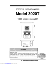 Teledyne 3020T Operating Instructions Manual