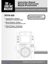 The Singing Machine STVG-520 Instruction Manual