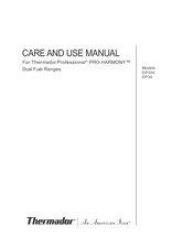 Thermador PRO-HARMONY DP36 Care And Use Manual