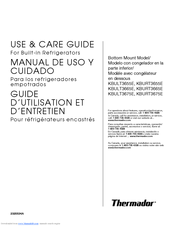 Thermador KBURT3675E Use And Care Manual