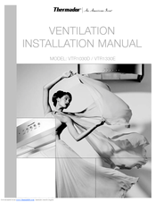 Thermador VTR1030D Installation Manual