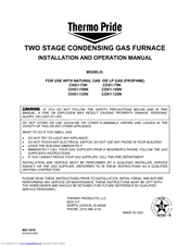Thermo Pride CHX1-100N Installation And Operation Manual