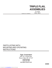 Tiger JD 5520 Mounting And Operating Instructions