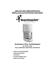 Toastmaster TCM5WCAN Use And Care Manual