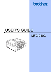 Brother MFC 240C - Color Inkjet - All-in-One User Manual