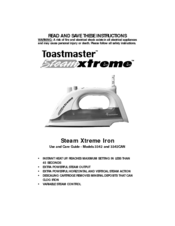Toastmaster Steam Xtreme 3342 Use And Care Manual