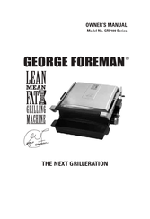 George Foreman GRP100 Series Owner's Manual