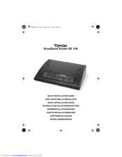 Topcom BR 104 Quick Installation Manual