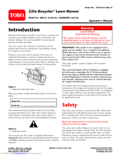 Toro Recycler 20016 Operator's Manual