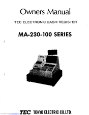 TEC TEC MA-230-100 SERIES Owner's Manual