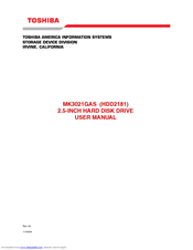 Toshiba HDD2181 User Manual