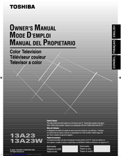 Toshiba 13A23W Owner's Manual