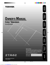 Toshiba ColorStream 27A62 Owner's Manual