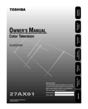 Toshiba 27AX61 Owner's Manual