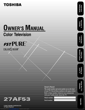 Toshiba 27AF53 Owner's Manual
