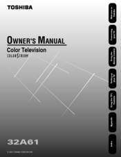 Toshiba 32A61 Owner's Manual