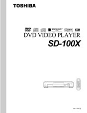 Toshiba SD-100XS Owner's Manual