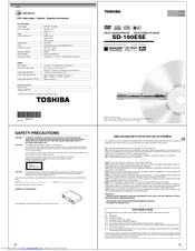 Toshiba SD-190ESE Owner's Manual
