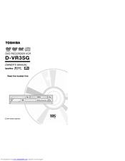 Toshiba D-VR3SG Owner's Manual