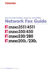 Toshiba 350/450 Network Fax Manual