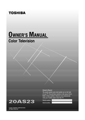 Toshiba 20AS23 Owner's Manual