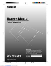 Toshiba 20AS24 Owner's Manual