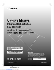 Toshiba TheaterWide 27HL95 Owner's Manual