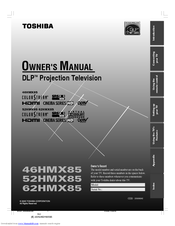 Toshiba 52HMX85 Owner's Manual