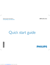 Philips 32PFL6606T Quick Start Manual