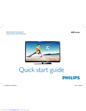 Philips 37PFL4007T/12 Quick Start Manual