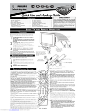 Philips 32PT842H Quick Use And Hookup Manual