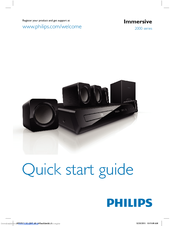Philips immersive 2000 series Quick Start Manual