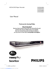 Philips ShowView DVDR3452H User Manual