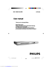 Philips DVP5100K/93 User Manual