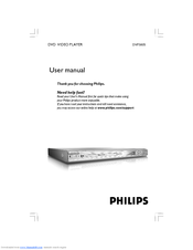 Philips DVP3005 User Manual