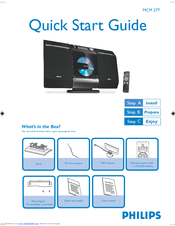 Philips MCM277/05B Quick Start Manual