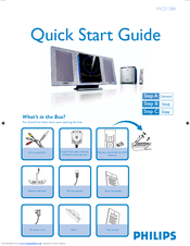 Philips MCD288/05 Quick Start Manual