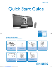 Philips MCM275/12 Quick Start Manual