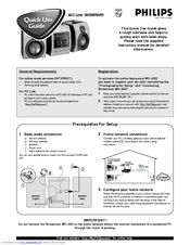 Philips Streamium MC-I250/37B Quick Use Manual