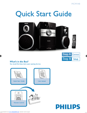 Philips MCM148/77 Quick Start Manual