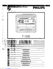 Philips F1285 User Manual