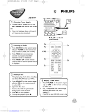 Philips AZ1840/12 Quick Use Manual