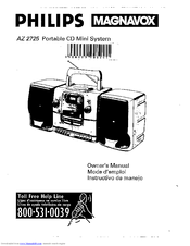 Philips/Magnavox AZ2725 Owner's Manual